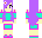 pink and teal cute girl