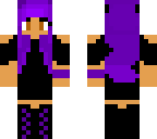 purple wolf girl