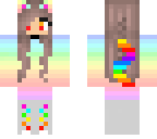 rainbow cat girl