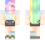 rainbow kawaii girl