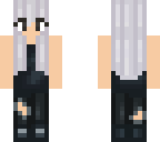 white haired girl