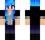 blue-haired girl