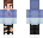blue hoodie