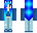blue kitty girl