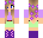 cute little purple girl