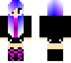 cute purple and blue girl