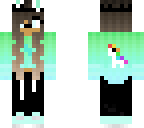 green bunny girl