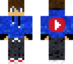 headphones and a hoodie blue yt