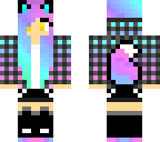 neon fox girl