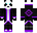 panda with purple jacket