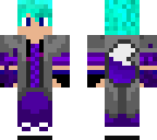 purple fire wolf boy