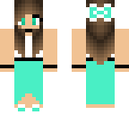 teal and white dress