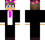 tuxedo with flower crown