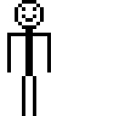 black stick man