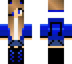 blue gamer girl