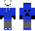 blue hoodie polar bear