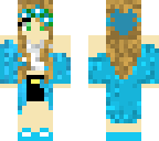 casual blue girl outfit