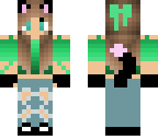 cat girl - green