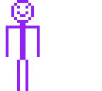 purple stick man