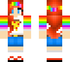 rainbow pizza girl 