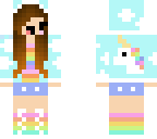chibi unicorn clouds