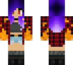 demon with blue to purple hair