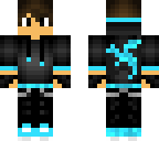 neon blue man