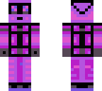 purple skin suit