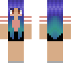 blue hair ombre