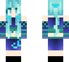 chica de azul