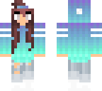 cute blue ombre girl