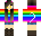 cute rainbow girl