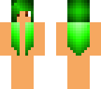 green girl hair template and face