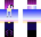 purple haired girl