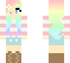 rainbow cow girl
