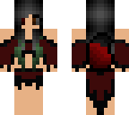 void w black dyed hair