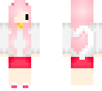 white and pink cat