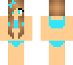 blue bikkini girl