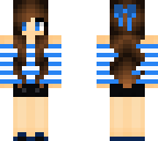 blue brown hair girl