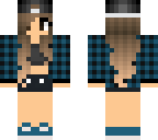blue plaid girl