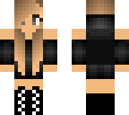 girl with dark suit