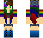 gothic rainbow girl
