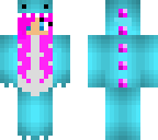 pink hair dino