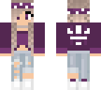 purple lila girl skin