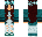 teal theme brunette