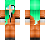 aqua haired prisoner girl