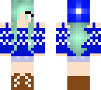beanie girl blue