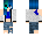 blue skull girl