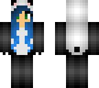 panda blue hair