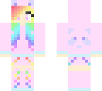 pastel pink panda girl